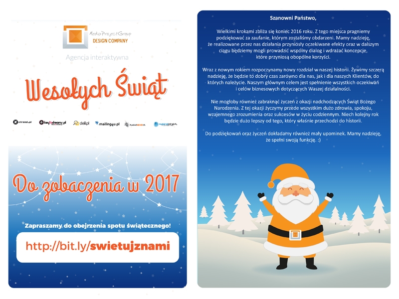 Wesołych Świąt i Szczęśliwego Nowego Roku 2016